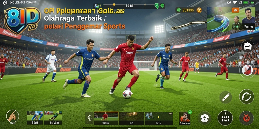 Screenshot utama 8ID menampilkan gameplay seru dalam olahraga.