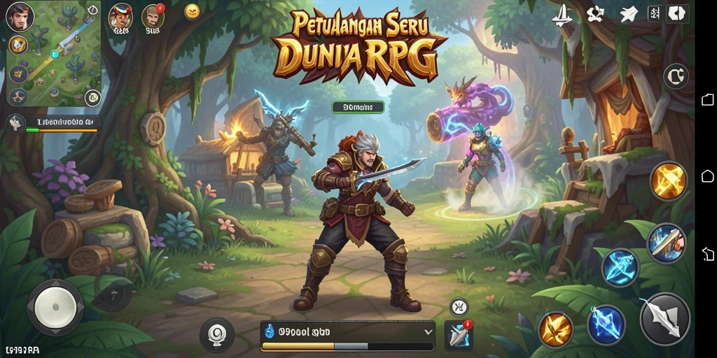 Screenshot gameplay 99RP menampilkan aksi seru dalam pertarungan RPG.