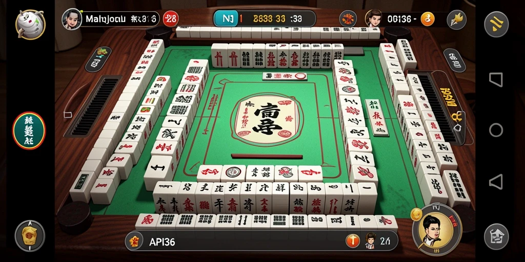 Tampilan gameplay Mahjong API36 yang seru dan penuh warna.