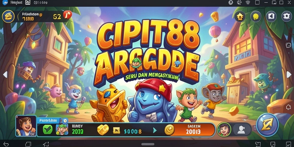 Screenshot utama CIPIT88 menampilkan gameplay arcade yang seru dan menantang.
