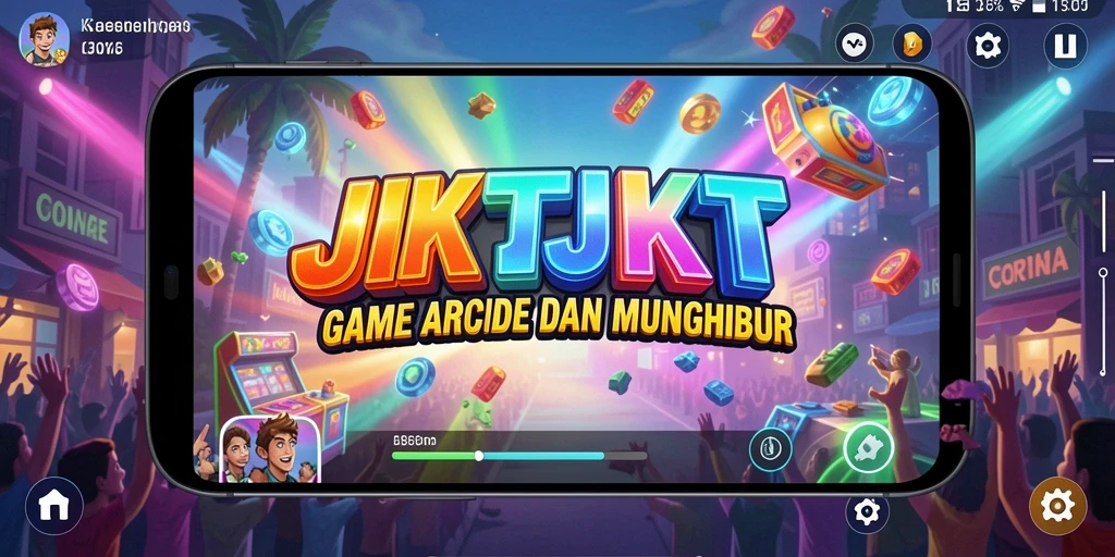 Tampilan gameplay <strong>JKTJKT</strong> yang penuh warna dan menantang.