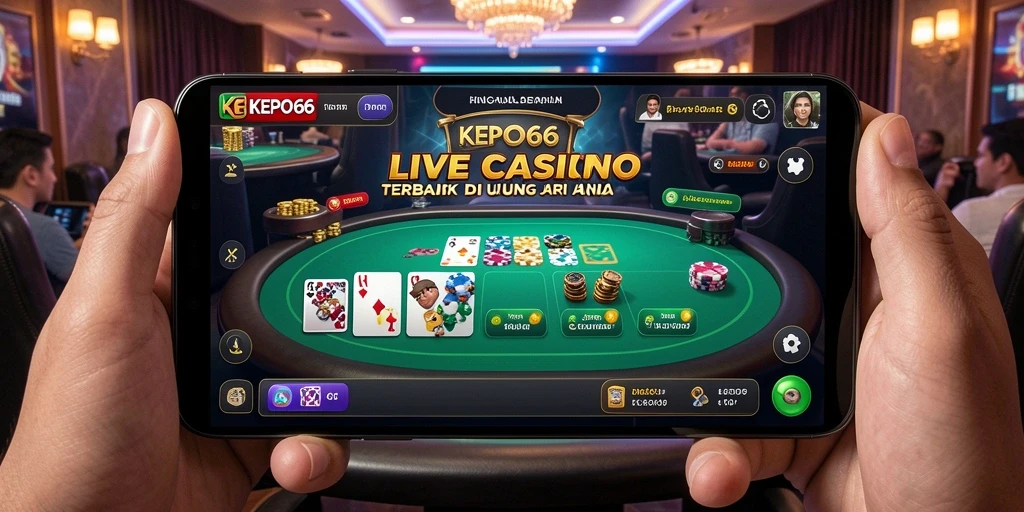 Screenshot utama KEPO66 dengan gameplay Live Casino yang mengasyikkan.