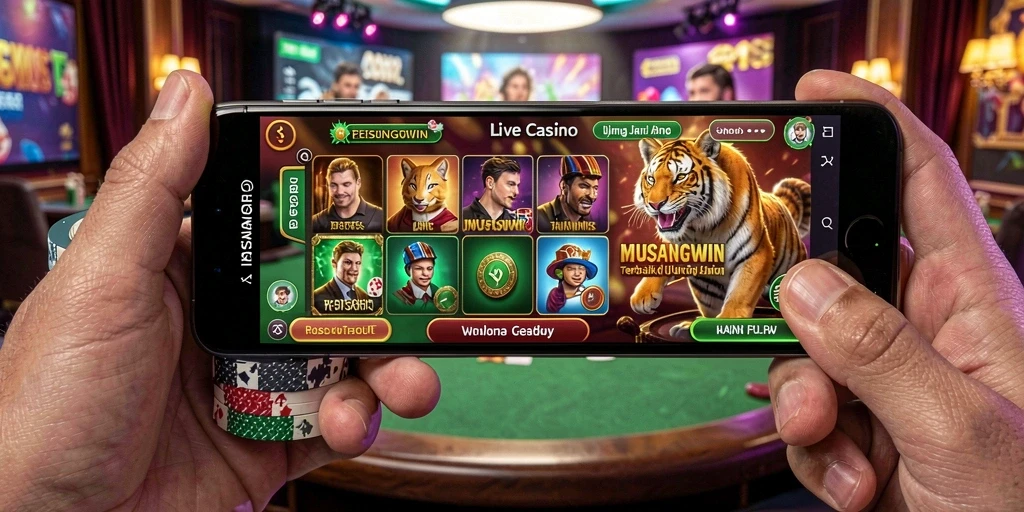 Gameplay menarik di MUSANGWIN dengan dealer langsung.