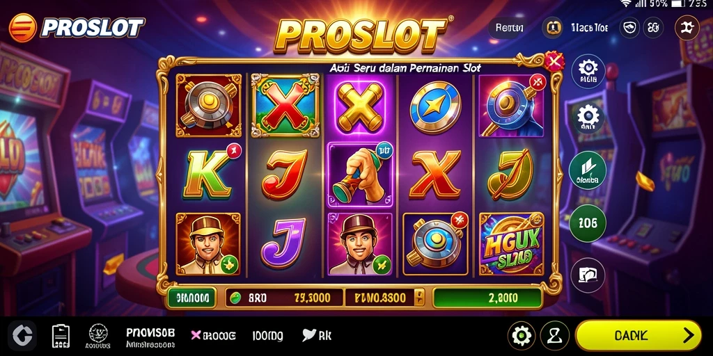 Screenshot PROSLOT menampilkan aksi seru dan grafis menawan dari gameplay.