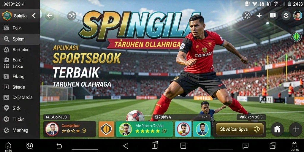 Tangkapan layar utama SPINGILA menampilkan gameplay sportsbook yang menarik.