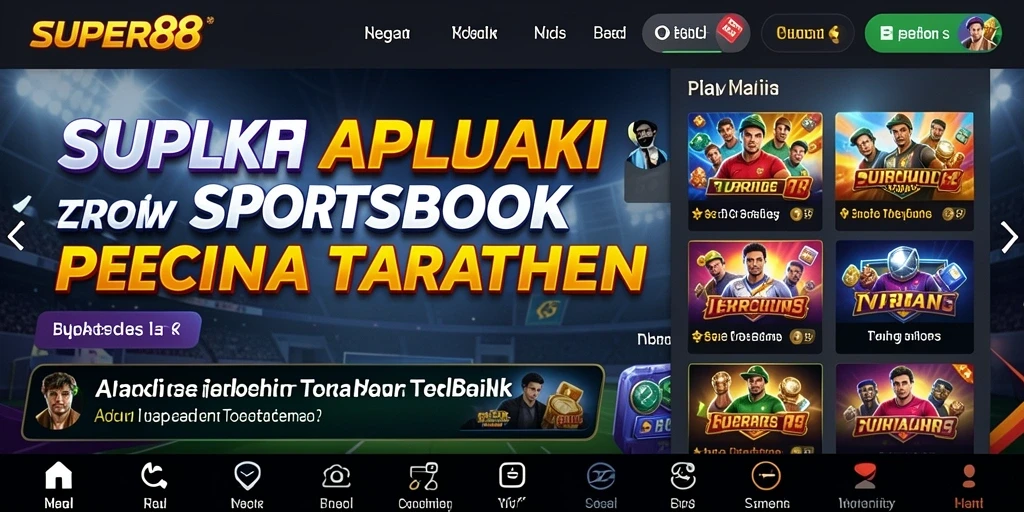 Tampilan screenshot dari gameplay taruhan olahraga di SUPER88.