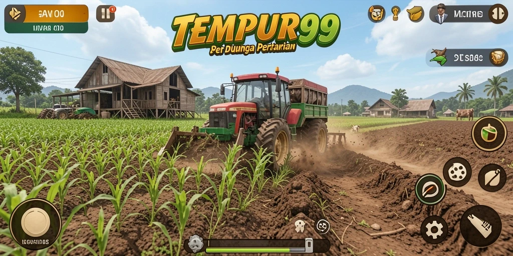 Gameplay seru dengan berbagai aktivitas bertani dan mengelola lahan.